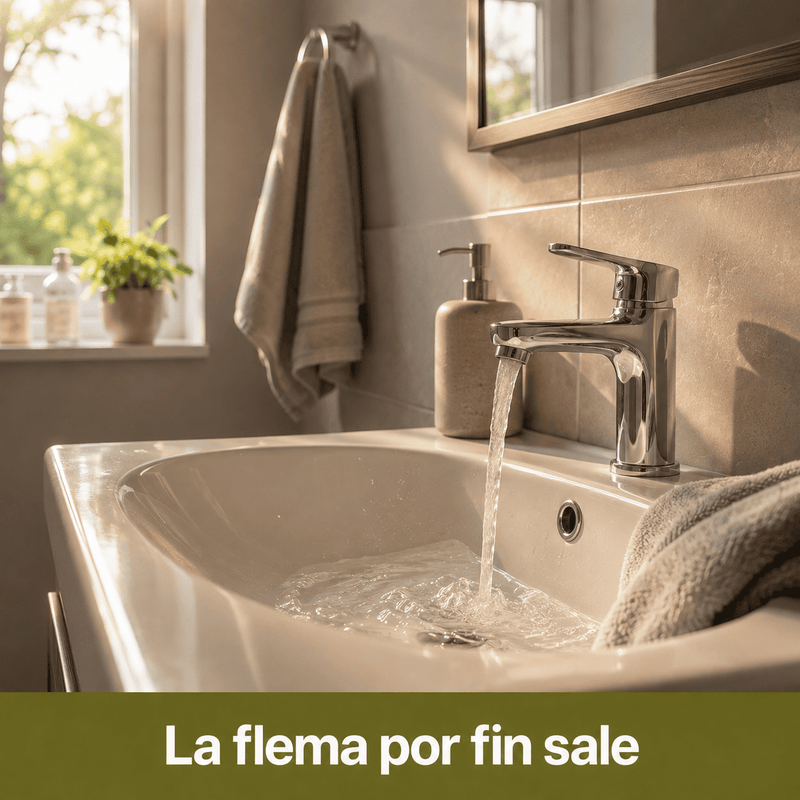 5. La flema es espesa y no sale por más que tosas