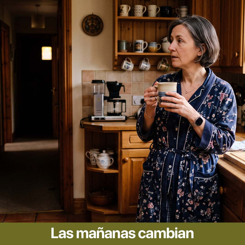 1. Lo primero que escuchas cada mañana no es su voz. Es la tos.